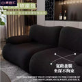 Compression sofa module sofa light luxury normcore style bamboo sofa small apartment straight row sofa bed