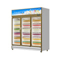 Huaer beverage display cabinet commercial air-cooled fresh-keeping cabinet supermarket wine cabinet convenience store refrigerator three-door refrigerator