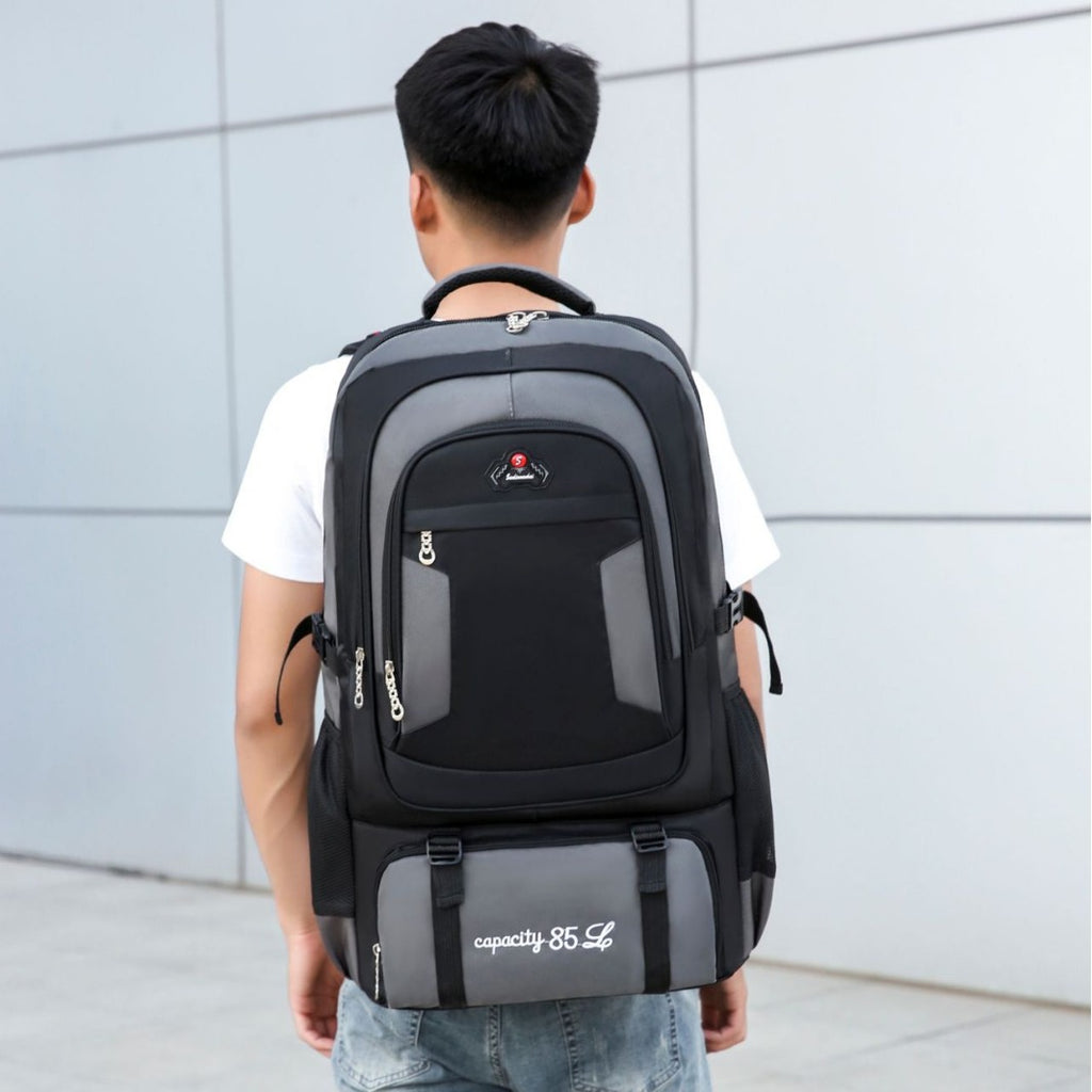 Burden reduction large-capacity backpack 85 liters travel bag men's mountaineering outdoor women's business travel backpack middle school student schoolbag