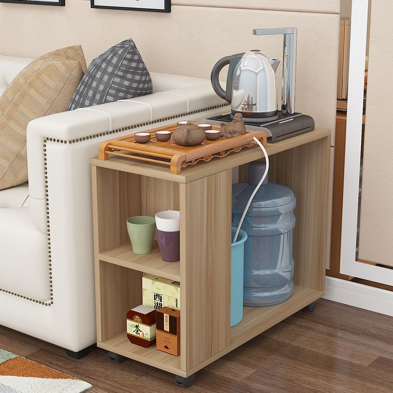 Casualmovable small coffee table tea table tea table for home small table bucket storage rack living room side table kung fu tea table