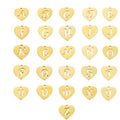 Amazon cross-border new arrival initial necklace stainless steel heart pendant clasp necklace fashionable elegant versatile women's necklace