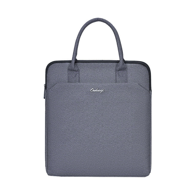Vertical oxford cloth briefcase - large capacity document bag, customizable with printing, hand-carry gift, conference organizer, office & business bag