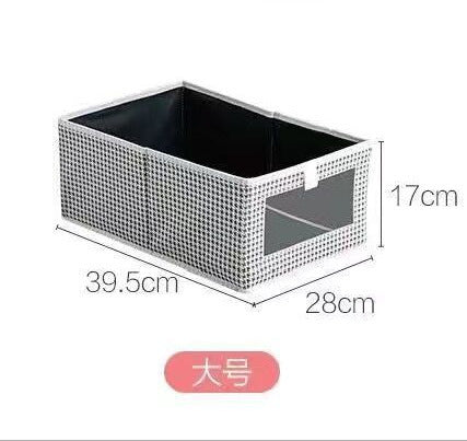 Amazon popular fabric art storage box foldable non-woven clothes sorting box toy sundries storage sorting box