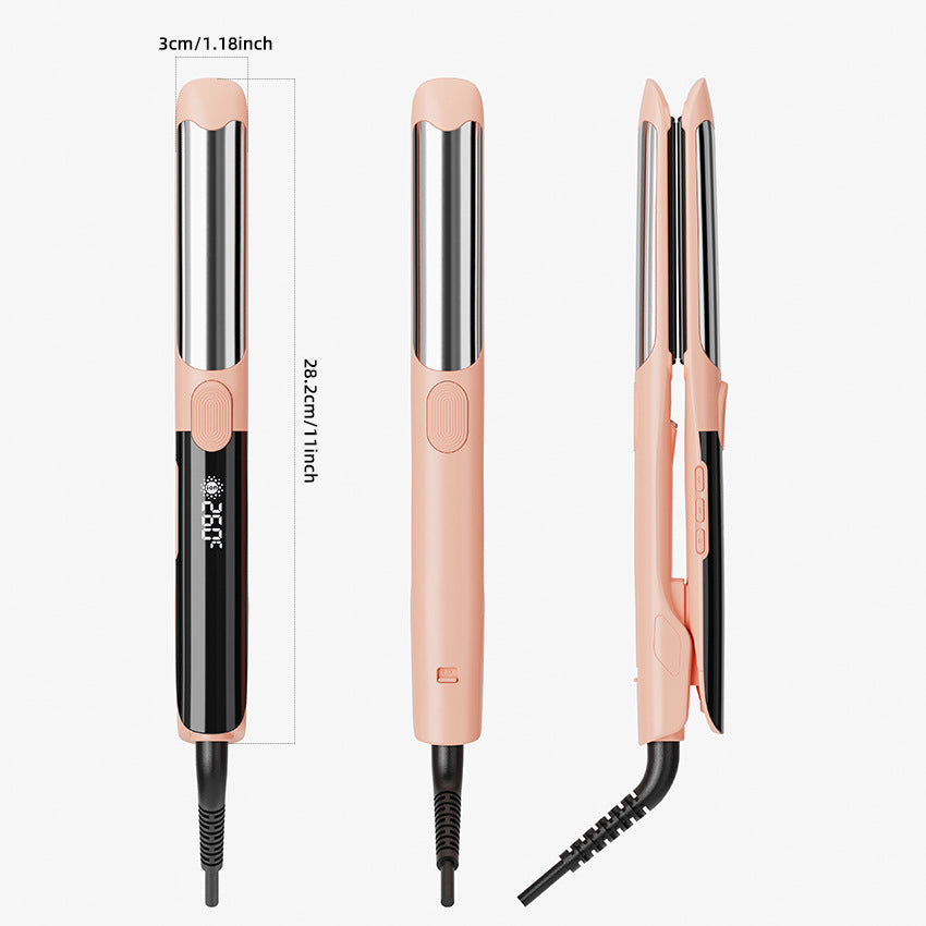 Cross-border hair straightener Negative ion hair straightener Splint Curling iron 2-in-1 Dual-purpose straightener