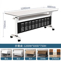 Foldable conference table multifunctional patchwork bench table training double office table foldable training table and chair combination