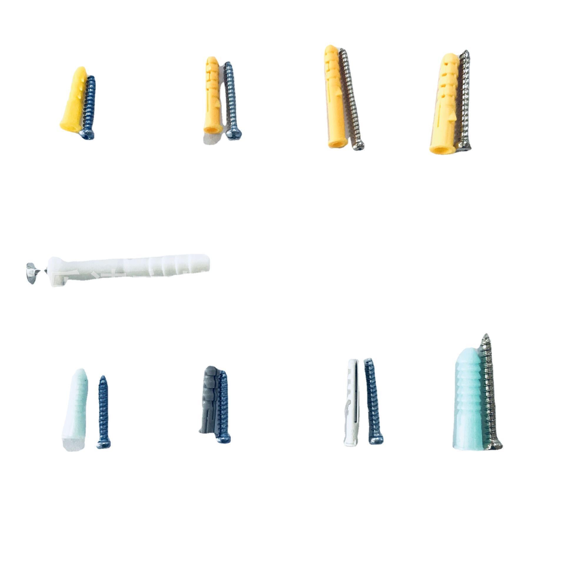 Cross-border 200PCS boxed, self-tapping screws, plastic expansion screws, rubber plugs, combination sets, hardware factory