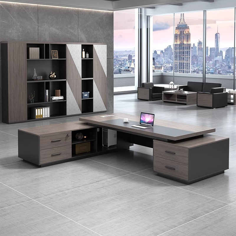 Office furniture boss desk supervisor desk manager desk office desk and chair combination panel executive desk 1.6*0