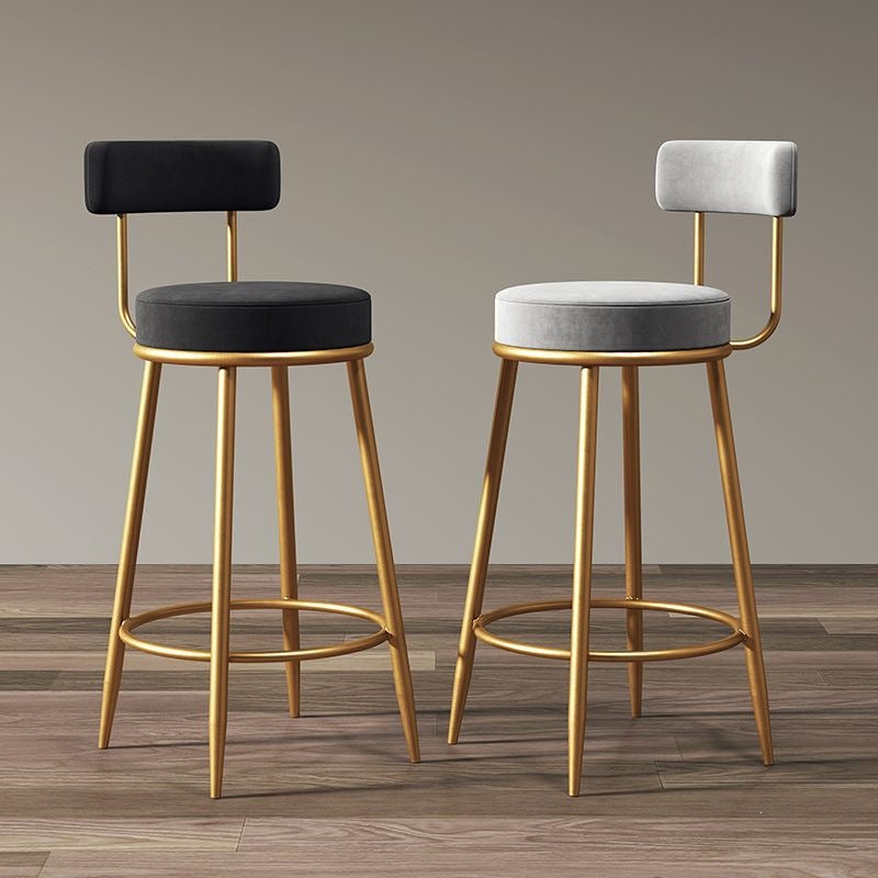 Accessible luxury bar chair for home back chair iron stool high stool bar chair scandinavian sedentary bar chair none