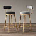 Accessible luxury bar chair for home back chair iron stool high stool bar chair scandinavian sedentary bar chair none