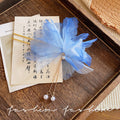 Dead leaf butterfly hairpin retro chiffon flower pearl tassel u-shaped hairpin new chinoiserie hair accessories hair elegant headwear