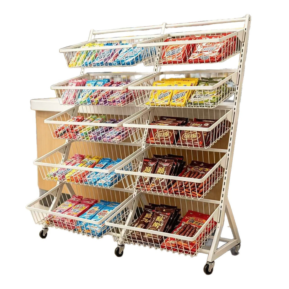 Kitchen basket storage rack, kids' toy organizer, multi-tier mobile storage, household multifunctional trolley