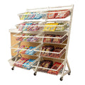 Kitchen basket storage rack, kids' toy organizer, multi-tier mobile storage, household multifunctional trolley