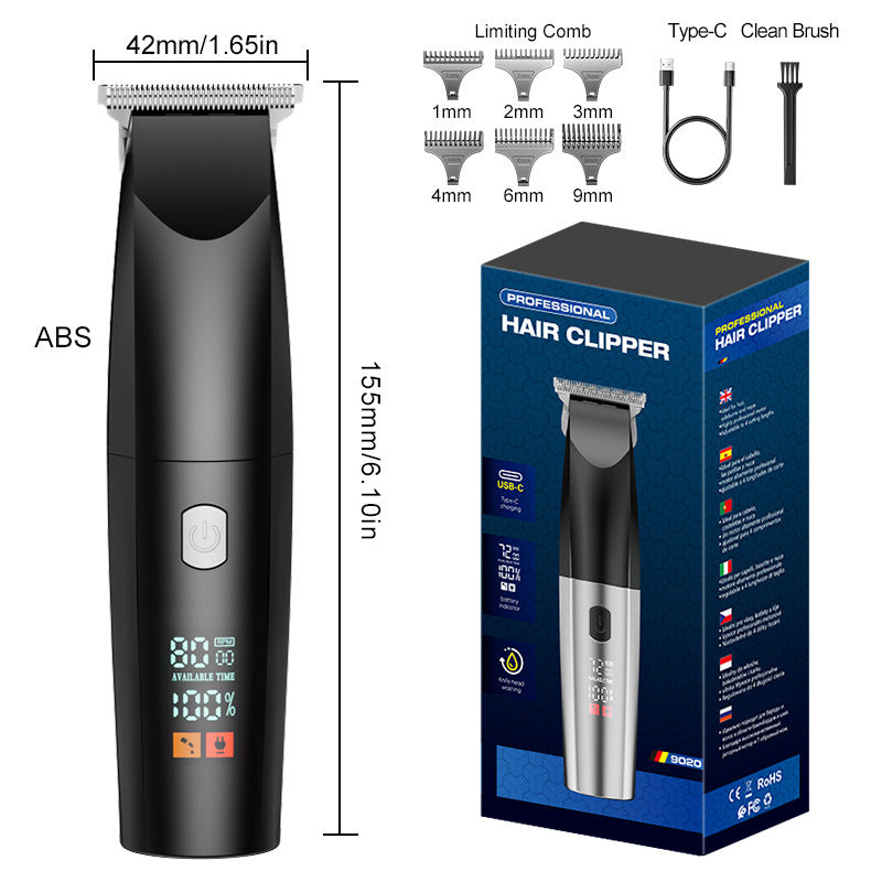 waterproof professional electric hairdresser fast charging oil head hair salon bald electric clipper for home hairdressing clipper