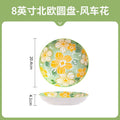 8inch deep round plate, single pack (pinwheel design)