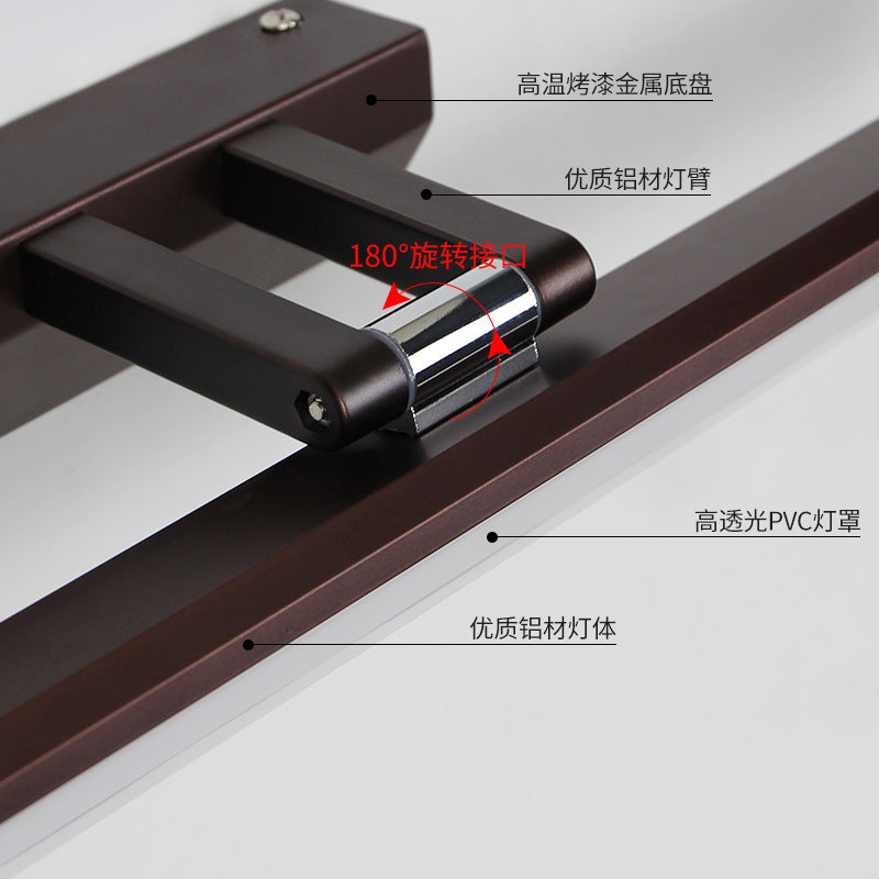 LED mirror headlight, simple makeup dresser headlight bathroom bathroom Zhongshan waterproof mirror lamp mirror cabinet lighting