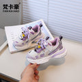 Vancahao kids' sneakers:  autumn new korean style girls' fashion cartoon chunky sneakers, student running shoes
