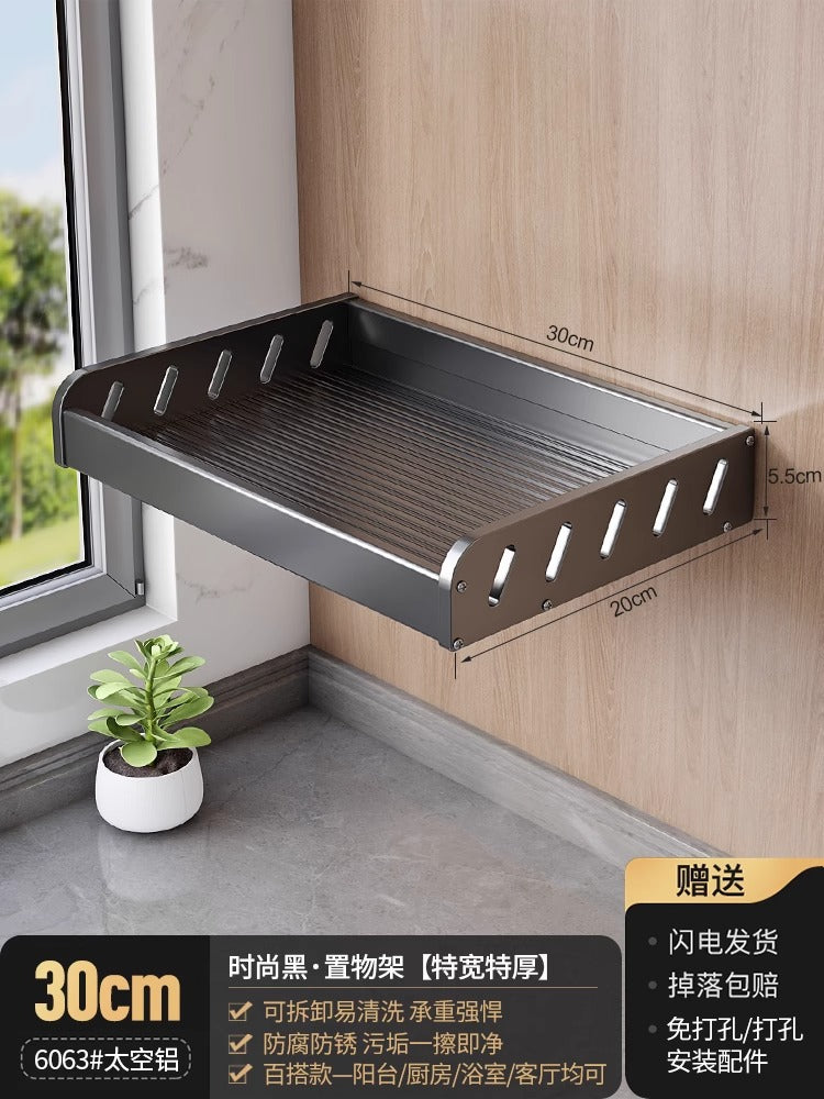 White balcony, washing machine rack above the laundry pool, no punching, wall hanging, living room, bedroom, flower storage shelf