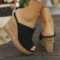 summer new arrival: plus-size high-heeled slippers for women (sizes 35-42). wholesale available. dropshipping to  and