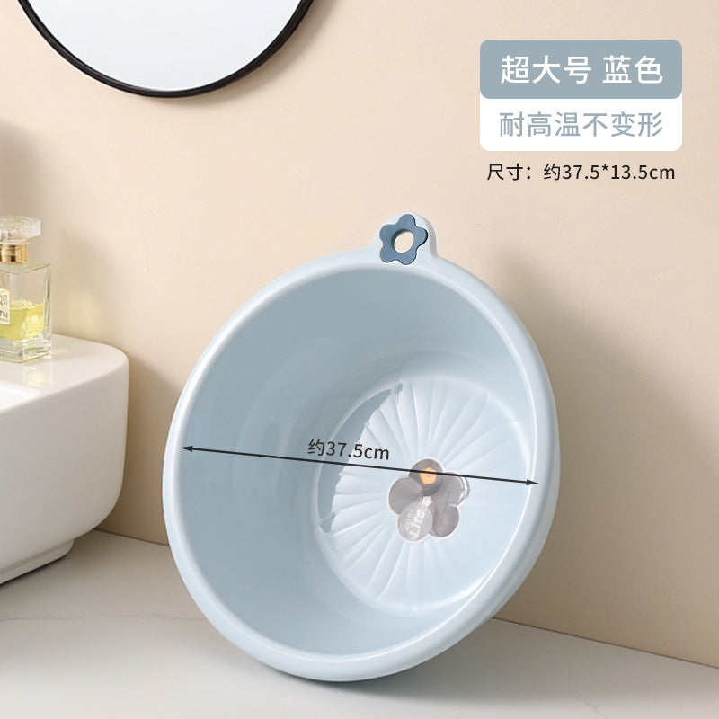Washbasin for homethickened hanging plastic wash basin for washing vegetables and butt, durable large and small laundry and foot washing basin