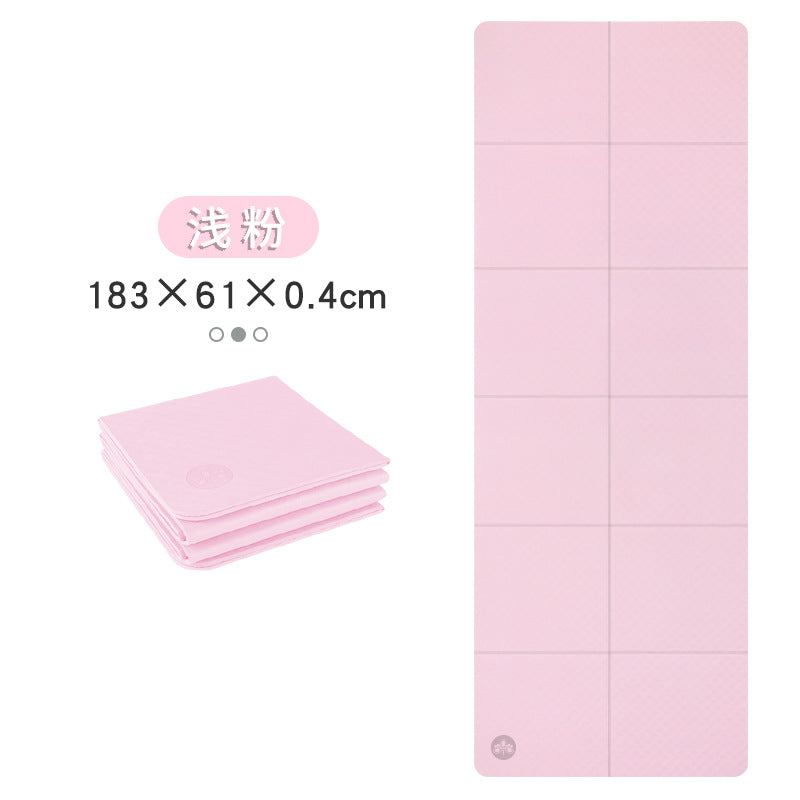 Foldable yoga mat tpe portable student nap mat eco-friendly odorless non-slip sports cross-border yoga mat