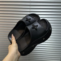 Thick sole slippers for women outwear summer 2026new arrival travel summer one-line sandals slippers for students to increase height