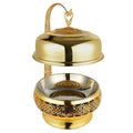 Gold stainless steel buffet warming tray - ideal for hotel, wedding banquet, and catering. ready to ship