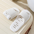 Hotel business trip foldable leaky slippers for women home indoor travel handy gadget bathroom non-slip quick-drying slippers