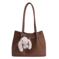 Simple and high-end large-capacity bag for women, new 2025 autumn/winter casual versatile commuter bag, single shoulder mother-and-child bag