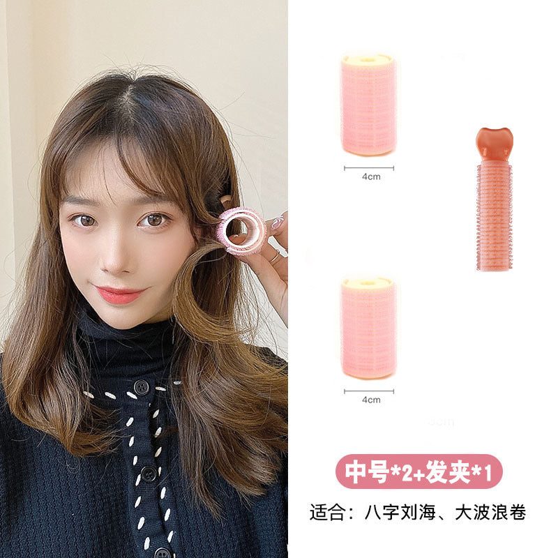 Beizi bangs clip fluffy clip dopamine color scheme Korean lazy hairpin top hair root setting self-adhesive curling iron