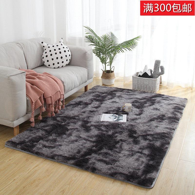 exclusive for home tie-dye carpet bedroom long stuffed carpet modern casual carpet floor mat modern scandinavian