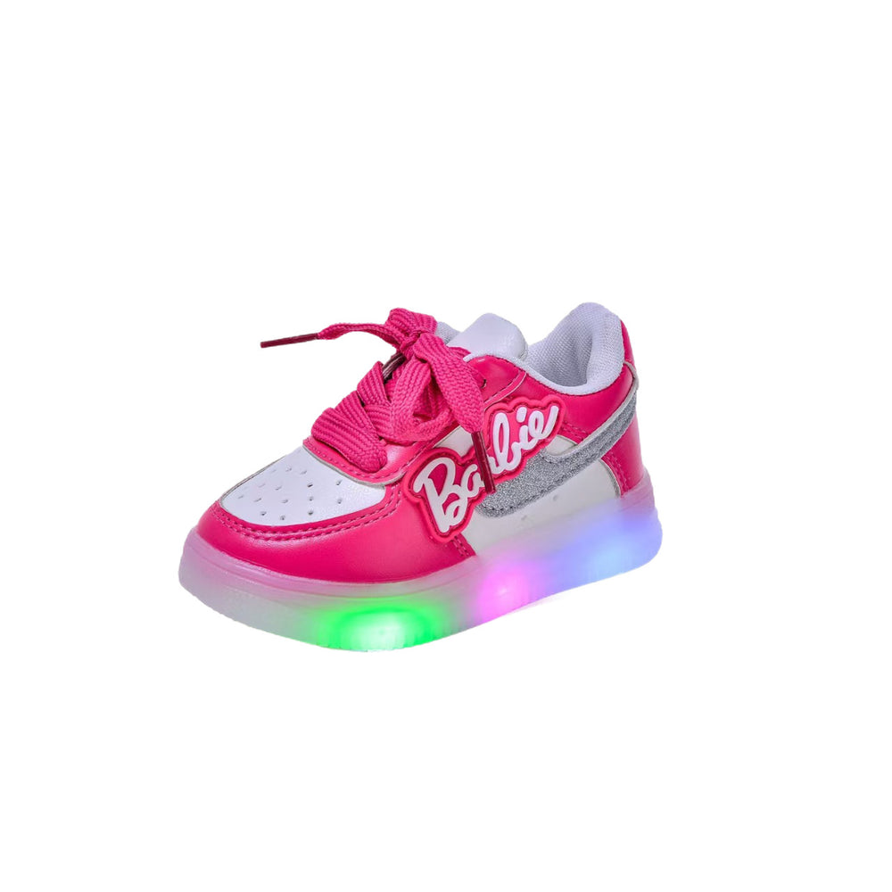 Girls' letter light-up sneakers -  spring new collection - soft sole athletic shoes for girls - casual light-up shoes for toddlers and young children