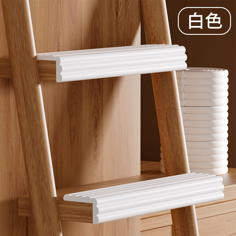 Student dormitory bunk bed stair tread pads - no adhesive required, multi-functional corner soft pack, anti-collision strips, protective and non-slip