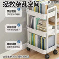 Multi-tier rolling cart organizer - kitchen, bathroom, and baby essentials storage rack - freestanding, fits narrow spaces and corners
