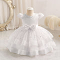 Export ready-made baby girl evening dress sequin wedding dress cake princess dress first birthday dress baby dress