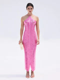 Sexy cutout cami v-neck nightclub dress evening party gown -  hot seller european and american women's clothing