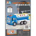 simulation engineering vehicle series multi-functional school bus mixer truck kids early education educational toy car model gift
