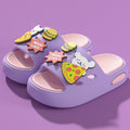 Cartoon kids' slippers - boys' summer baby sandals, anti-slip bath slippers for girls, new 2025 indoor home shoes