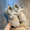 Women's chunky platform sneakers - 2026 new summer breathable mesh low-cut casual retro running shoes