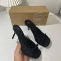 Za summer new 2024 fashion french square toe women's sandals - ankle strap bow detail open toe slingbacks
