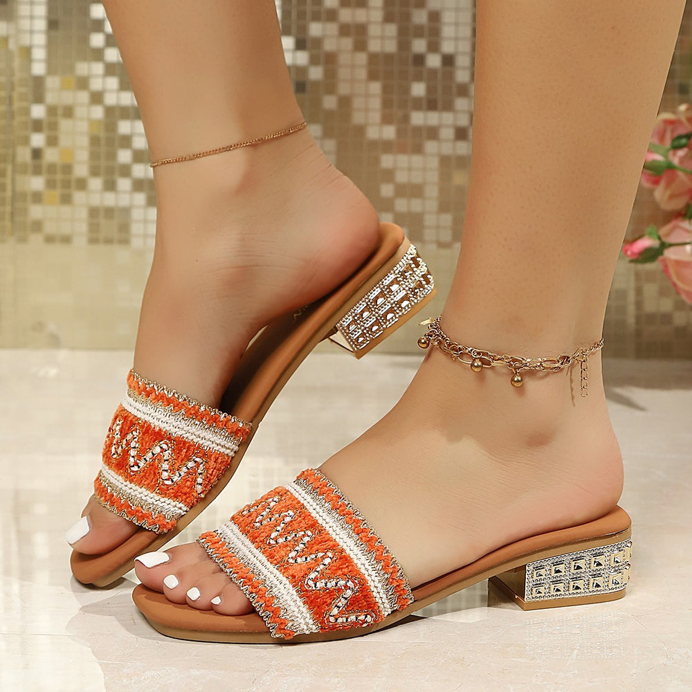 2026 european and american low-heel sandals: new plus-size casual women's ethnic bohemian open-toe thong sandals for export