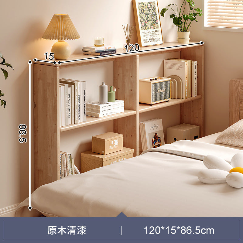 Solid wood bedside shelf, bedside gap, bedside crack, long cabinet against the wall, narrow frame behind the sofa, storage cabinet, storage