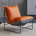 Factory direct light luxury chidori grids iron single sofa chair popular chair back chair small balcony lazy sofa