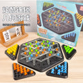 children's geometric chain triangle chess logic thinking training parent-child interactive tabletop game educational toy