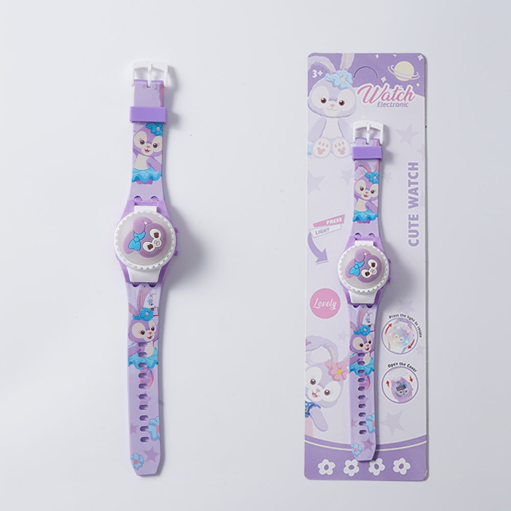 New children's light-up spinning top watch - flashing creative rotating gyro watch - kindergarten small gift toy wholesale