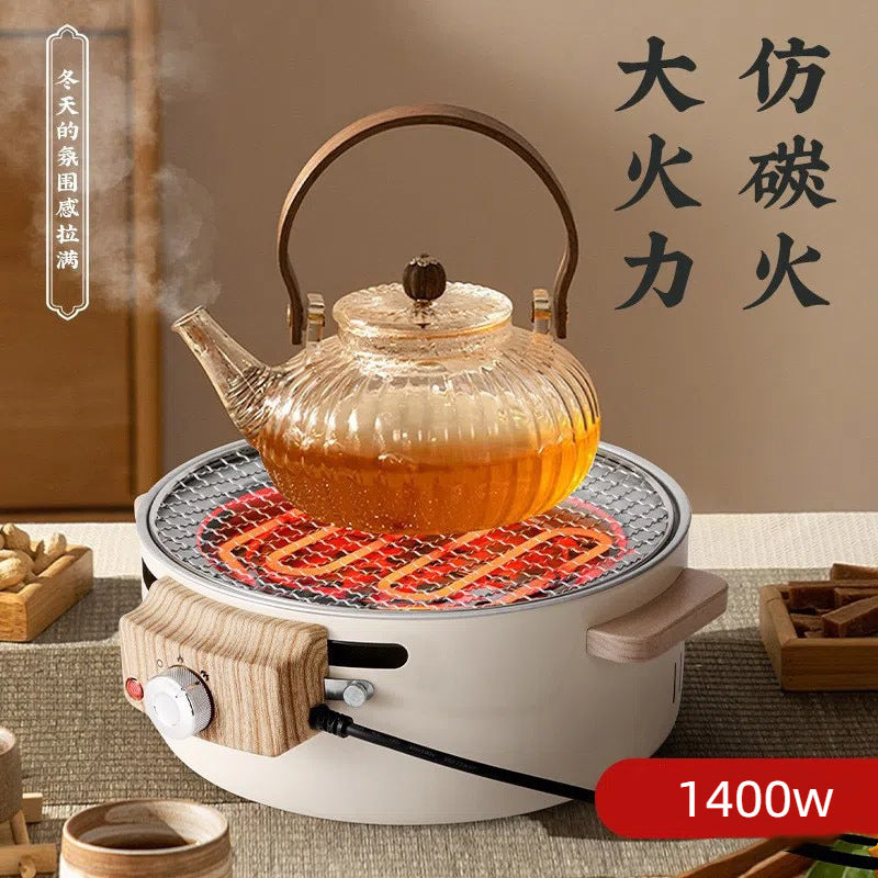 Household peripheral stove for tea cooking, electric oven, portable multi-functional small can tea stove, barbecue stove, electric carbon dual-use all-in-one