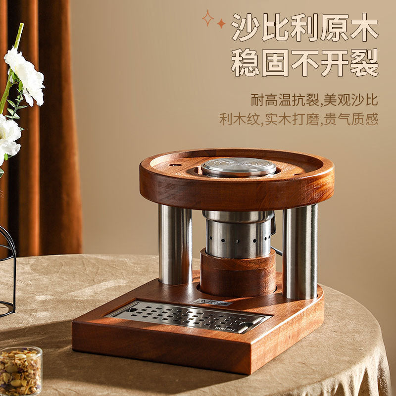 Milk tripod, hotel restaurant Ceramic milk tripod Shabili base Heating stainless steel hot and cold tripod, juice tripod