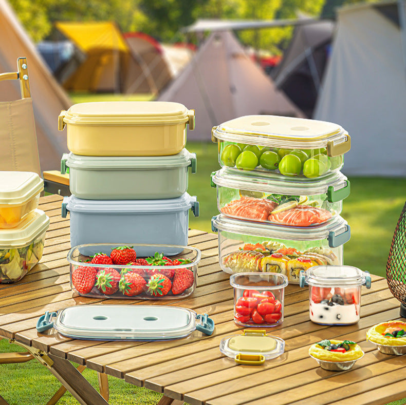 Outdoor fruit bento box mobile fresh-keeping ice box food grade ice box convenient ice grid mobile small refrigerator fresh-keeping box