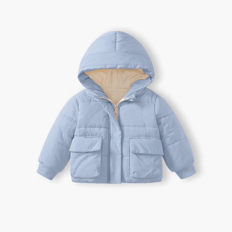 Trendy kids' winter short-sleeve outerwear : korean style baby clothes, warm & thickened, chinese style for baby boys & girls