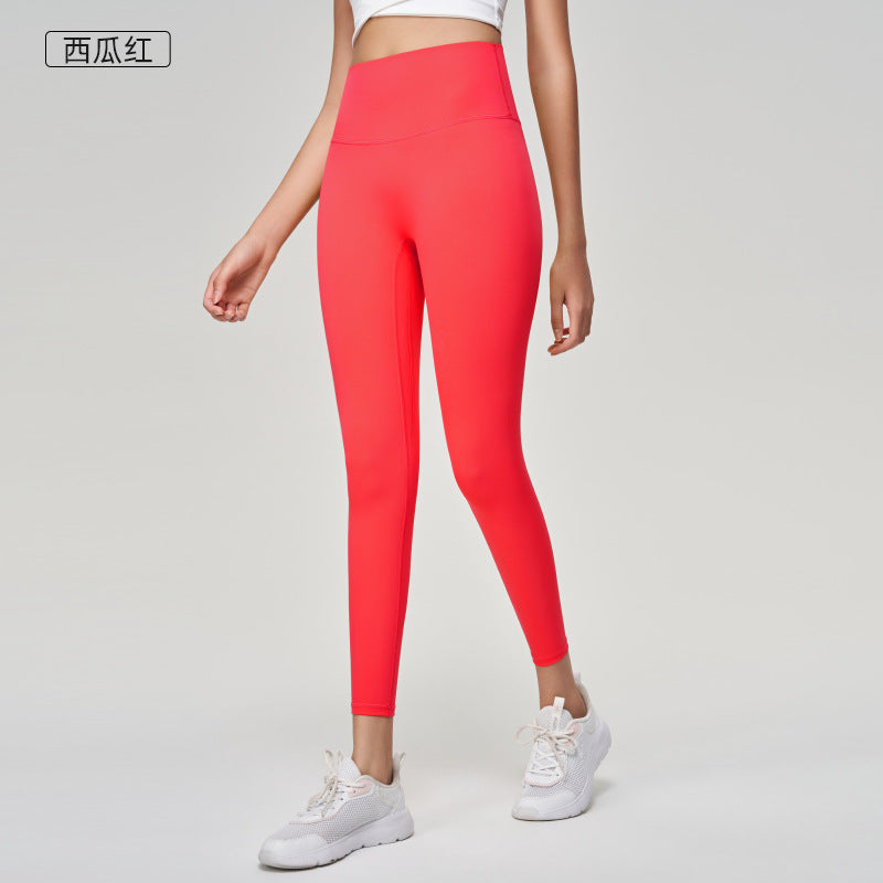 No awkward line, comfortable yoga pants for women, high waist, tummy control, sports tight, running, fitness, yoga wear, cycling pants