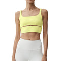 Thin stripes sports lintimates nude yoga bra quick-drying sleeveless running sports fitness wear for women with chest pads